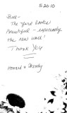 Letter from Howard and Wendy
