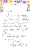 Letter from Customer